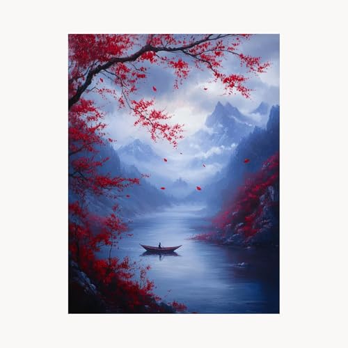Malen Nach Zahlen Erwachsene, Malen Nach Zahlen Baum, DIY Set Erwachsene mit Acrylfarben Set Leinwand Bilder Boot 60 x 80 cm Pinselset, Paint by Numbers für Zimmer Deko Geschenke für Frauen FYH-7178 Malen Nach Zahlen Erwachsene, Malen Nach Zahlen Baum, DIY Set Erwachsene mit Acrylfarben Set Leinwand Bilder Boot 60 x 80 cm Pinselset, Paint by Numbers für Zimmer Deko Geschenke für Frauen FYH-7178 von FANLIGZU