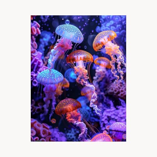 Malen Nach Zahlen Erwachsene, Malen Nach Zahlen Qualle, DIY Set Erwachsene mit Acrylfarben Set Leinwand Bilder Verträumt 30x40 cm Pinselset, Paint by Numbers, Zimmer Deko Geschenke für Frauen FYH-5967 Malen Nach Zahlen Erwachsene, Malen Nach Zahlen Qualle, DIY Set Erwachsene mit Acrylfarben Set Leinwand Bilder Verträumt 30x40 cm Pinselset, Paint by Numbers, Zimmer Deko Geschenke für Frauen FYH-5967 von FANLIGZU