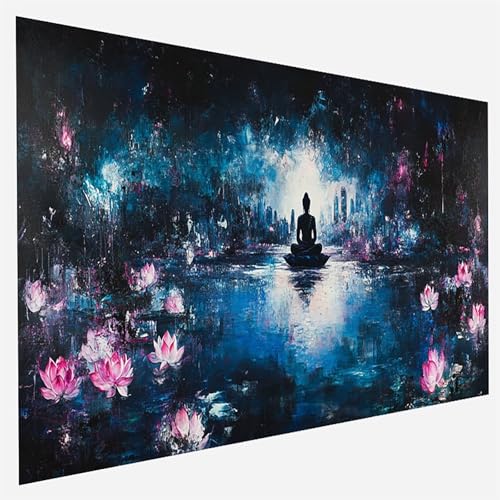 Malen Nach Zahlen Erwachsene Blume, Paint by Numbers Stadt Malen Nach Zahlen, DIY Vorgedruckte Leinen Leinwand öLgemäLde Kits, Bastelset Erwachsene DIY, Home Haus Decor Geschenk 90x180cm Q- Z- O von FANLIGZU