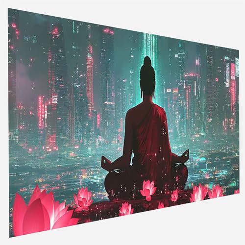 Malen Nach Zahlen Erwachsene Es war, Paint by Numbers Stadt Malen Nach Zahlen, DIY Vorgedruckte Leinen Leinwand öLgemäLde Kits, Bastelset Erwachsene DIY, Home Haus Decor Geschenk 90x180cm 4-E-5 von FANLIGZU