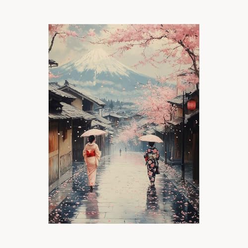 Malen Nach Zahlen Erwachsene Geisha Malen Nach Zahlen Kinder Vulkan Fuji, Basteln Erwachsene Leinwand Bilder 40 x 30 cm, DIY Set mit Pinsel Acrylfarben Farbe Leinwand, Geschenke für Frauen FYH-4607 Malen Nach Zahlen Erwachsene Geisha Malen Nach Zahlen Kinder Vulkan Fuji, Basteln Erwachsene Leinwand Bilder 40 x 30 cm, DIY Set mit Pinsel Acrylfarben Farbe Leinwand, Geschenke für Frauen FYH-4607 von FANLIGZU