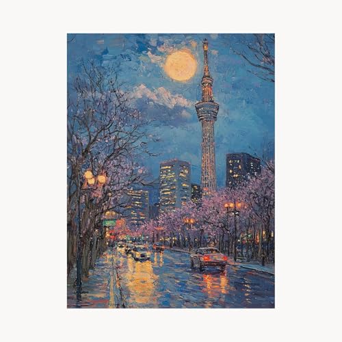 Malen Nach Zahlen Erwachsene Mond Malen Nach Zahlen Kinder Stadt, Basteln Erwachsene Leinwand Bilder 55x40cm,DIY Set mit Pinsel Acrylfarben Farbe Leinwand für Zimmer Deko Geschenke für Frauen FYH-2070 Malen Nach Zahlen Erwachsene Mond Malen Nach Zahlen Kinder Stadt, Basteln Erwachsene Leinwand Bilder 55x40cm,DIY Set mit Pinsel Acrylfarben Farbe Leinwand für Zimmer Deko Geschenke für Frauen FYH-2070 von FANLIGZU