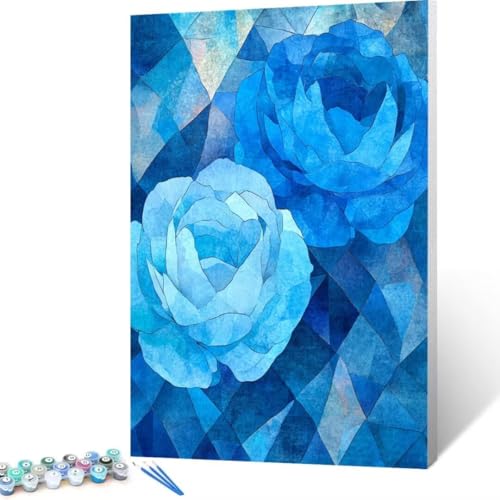 Malen Nach Zahlen Erwachsene Pflanze, Paint by Numbers Blume Malen Nach Zahlen, DIY Vorgedruckte Leinwand Ölgemälde Kits, Bastelset Erwachsene DIY, Home Decor Wand Asthetik, Geschenk 90x120cm O-i8 von FANLIGZU