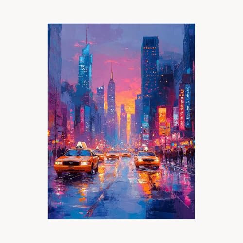 Malen Nach Zahlen Erwachsene Stadt Malen Nach Zahlen Kinder Nachtansicht, Basteln Erwachsene Leinwand Bilder 55 x 40cm, DIY Set mit Pinsel Acrylfarben Farbe Leinwand, Geschenke für Frauen FYH-2217 Malen Nach Zahlen Erwachsene Stadt Malen Nach Zahlen Kinder Nachtansicht, Basteln Erwachsene Leinwand Bilder 55 x 40cm, DIY Set mit Pinsel Acrylfarben Farbe Leinwand, Geschenke für Frauen FYH-2217 von FANLIGZU