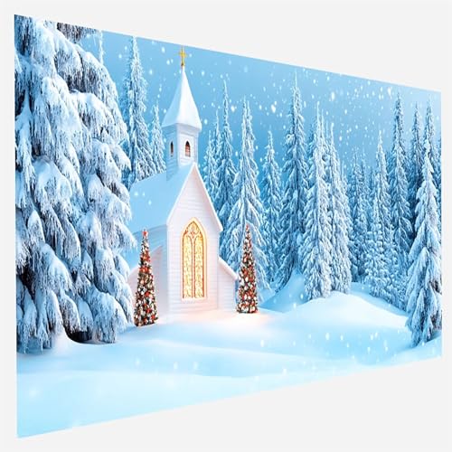 Malen Nach Zahlen Erwachsene Winter, Paint by Numbers Baum Malen Nach Zahlen, DIY Vorgedruckte Leinen Leinwand öLgemäLde Kits, Bastelset Erwachsene DIY, Home Haus Decor Geschenk 90x180cm W- I- 1 von FANLIGZU