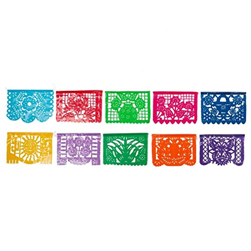 FANMEX - Fantastik - Authentisches mexikanisches Girlande - Papel picado 4 Meter (Kunststoff) von FANMEX