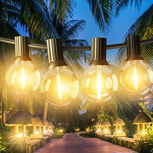FANSANMY Lichterkette Außen 36.5M, IP45 Wasserdicht Lichterkette Outdoor mit 60+2 G40 Warmweiß Glühbirnen, Erweiterbar Lichterketten für Garten, Terrasse, Hochzeit, Party, Balkon von FANSANMY