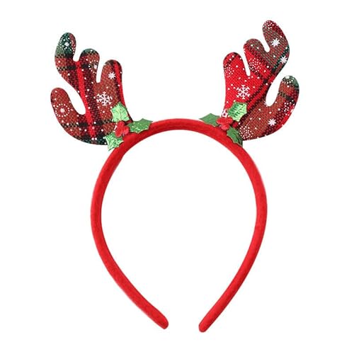 FANSEZQ Weihnachts haarreif, haarschmuck weihnachten, Rentier, Mütze, Weihnachtsstirnbänder, Rentiergeweih und Kopfbedeckungen für Kinder und Erwachsene, weihnachtsmann kostüm.(6 Stück) von FANSEZQ