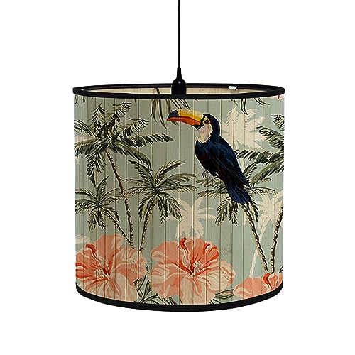 FANSU Lampenschirm fuir Tischlampe, Chinesischer Stil Lampenschirm Hängelampe Lampenabdeckung für Stehlampe Tischlampe Deckenleuchte Wohnzimmer Moderner Deko (Blumenbaum,30x30x30cm) von FANSU