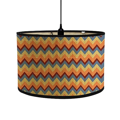 FANSU Lampenschirm fuir Tischlampe, Lampenschirm Hängelampe Lampenabdeckung für E27 Stehlampe Exotisch Böhmen Tischlampe Deckenleuchte Wohnzimmer Moderner Deko (30x30x20cm,Orange) von FANSU