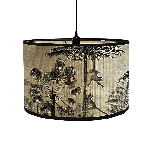 FANSU Lampenschirm fuir Tischlampe, Pflanze Vogel Lampenschirm Hängelampe Lampenabdeckung für Stehlampe Tischlampe Deckenleuchte Wohnzimmer Moderner Deko (Tier,30x30x20cm) von FANSU