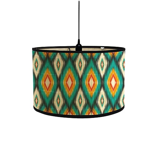 FANSU Lampenschirm fuir Tischlampe,Lampenschirm Hängelampe Lampenabdeckung für Stehlampe Tischlampe Deckenleuchte Wohnzimmer Moderner Deko (30x20cm,Boho-Geometrie 9) von FANSU