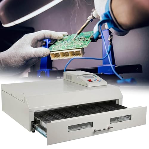 FANYING Professionelle Infrarot-Heizungs-Lötmaschine, T-962 T-962A T-962C T-962A+, automatischer Reflow-Ofen mit Heißluftzirkulation für PCB-SMT-Lötprüfungen,962C von FANYING