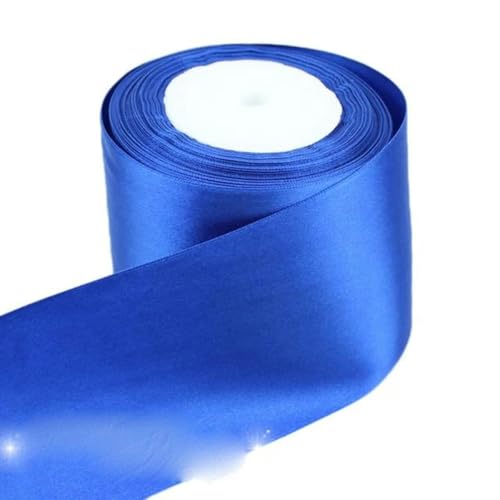 (25 Yards/Rolle) 3" (75 mm) einseitiges Satinband, Gurtband, Dekoration, Geschenkbänder, Blau von FAQIMORAX