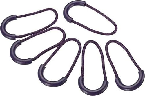 10-teiliger Reißverschlusszieher für Seilanhänger, Ersatzclip, Schnallenfixierer, Reißverschlusskordel, Lasche, Reisetasche, Koffer, Wäschesäcke, Schuhe, Violett von FAQIMORAX