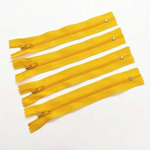 20 Stück 3# 7,5–60 cm (3–24 Zoll) geschlossener Nylon-Spiralreißverschluss zum Schneidernähen erhältlich-Gold-20 Stück-40 cm von FAQIMORAX