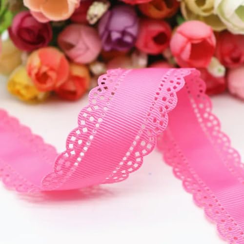 50 Yards/Lot 30mm Hohlblumen feste Ripsbänder Stoffband DIY Haarschmuck-156 von FAQIMORAX