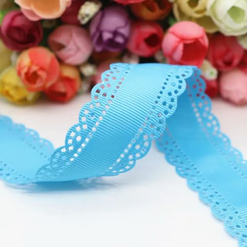 50 Yards/Lot 30mm Hohlblumen feste Ripsbänder Stoffband DIY Haarschmuck-340 von FAQIMORAX