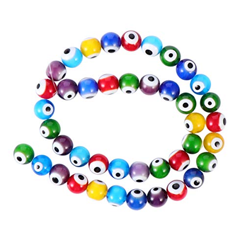 Bunte Eimerperlen, gemischte Bastelperlen, lose Perlen, Halloween-Perlen, große Spcaer-Perlen für Halloween, DIY-Schmuckherstellung (Farbe: bunt, Größe: 40 x 0,8 cm) von FARUTA