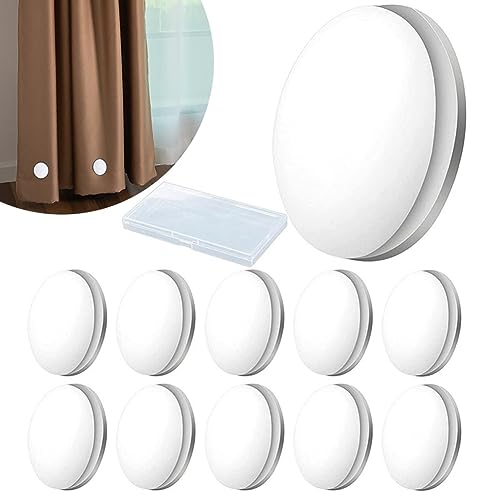 FARYODI 12PCS Duschvorhang Gewichte,Tischtuch Gewichte Magnet,Wasserdicht Gardinenbeschwerer Outdoor,Runde Vorhang Gewichte Geeignet für Vorhangtischdecken von FARYODI