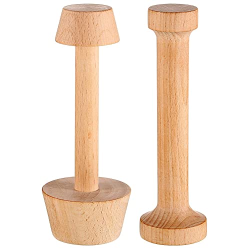 FASE 2 Stück Holz Tart Tamper Set Tarte Holz Eiertörtchen Tamper Tart Tamper DIY Kuchen von FASE