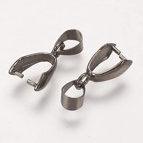Fashewelry 200 Stück Messing-Anhänger-Pinch-Ösen, 8 x 5 mm Innendurchmesser, baumelnder Charm-Verschluss für oben gebohrte Perlen, Halsketten, Ohrringe, Schmuckherstellung, Nadel: 0,9 mm Fashewelry 200 Stück Messing-Anhänger-Pinch-Ösen, 8 x 5 mm Innendurchmesser, baumelnder Charm-Verschluss für oben gebohrte Perlen, Halsketten, Ohrringe, Schmuckherstellung, Nadel: 0,9 mm von FASHEWELRY