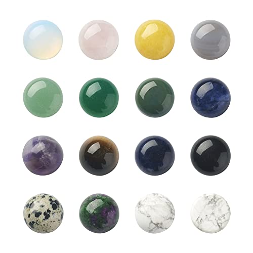 Fashewelry 30 Stück natürliche und synthetische Edelstein-Cabochons von FASHEWELRY