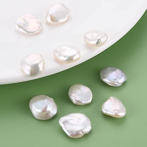 Fashewelry natürliche Keshi-Perlen, Süßwasser-Zuchtperlen-Nuggets ohne Loch, für Schmuckherstellung, ca. 14-18 mm, 5 Stück von FASHEWELRY