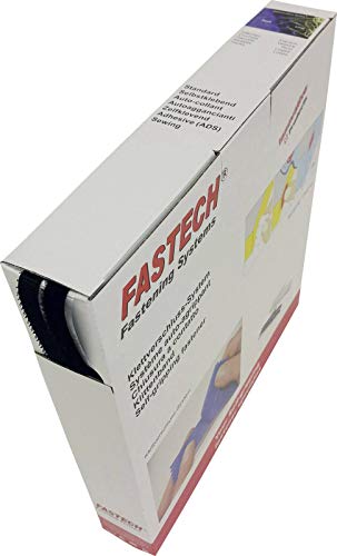 FASTECH® B10-SKL999925 Hotmelt Klettband zum Kleben Velour und Klettteil (LxB) 25m x 10mm von FASTECH