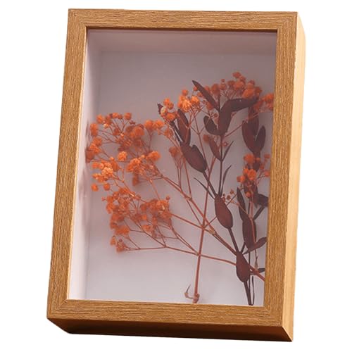 Deep Box Frames Shadow Box – Bilderrahmen zum Basteln, 3D-Bilderrahmen, Holzvitrine, 5 cm Tiefe für Blumen (Holz, 5 cm) von FAVORTALK