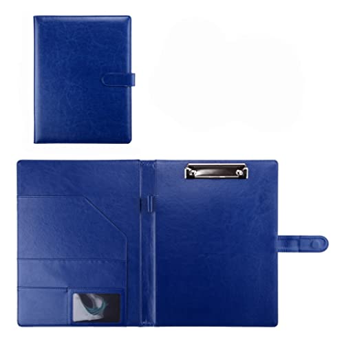 A4 Zwischenablage Ordner mit Speicher, A4 Clipboard Business File Folder Interview Resume Document Storage Organizer For Meeting And Interviews(Blauw,No book) von FBHDKJNFG