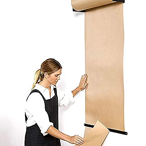 An der Wand montierter Kraftpapierspender und -schneider – Kraftpapierrollen-Disfür die Dekoration von Cafés, Geschäften und Privathäusern (zufällige Auswahl 33 cm) (zufällige Auswahl 33 cm) von FBHappiness