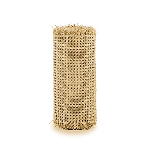 FBHappiness Rattan Cane Webbing Roll, Hexagon Cane Webbing Sheet, Rattan Material Roll Net, Woven Open Mesh Cane, for Caning Projects Diyniture Table Ceiling/50Cm*200Cm(20In*79In) von FBHappiness