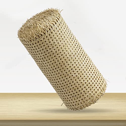 FBHappiness Rattan Cane Woven Webbing Roll Material, Natural Rattanniture Repaimesh Net Open, Rattan Wicker Cabinet Chair Weave Fabric Sheet for Tables, Shelf, Home Decor/30 * 100Cm von FBHappiness