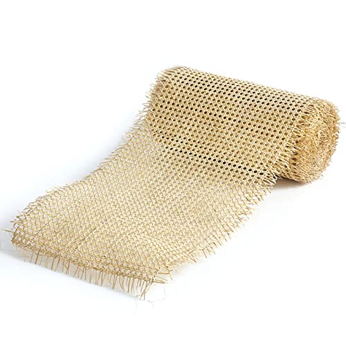 FBHappiness Rattan Cane Woven Webbing Roll Material, Natural Rattanniture Repaimesh Net Open, Rattan Wicker Cabinet Chair Weave Fabric Sheet for Tables, Shelf, Home Decor/30 * 100Cm von FBHappiness