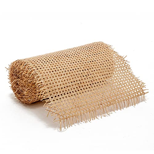 Natural Cane Rattan Woven Webbing Roll, Rattan Wicker Sheet Fabricniture Repairing, Rattanniture Chair Weave Material Mesh Net Open for Cabinet, Door, Bed, Tables, Shelf/Onecolor/30 * 250Cm von FBHappiness