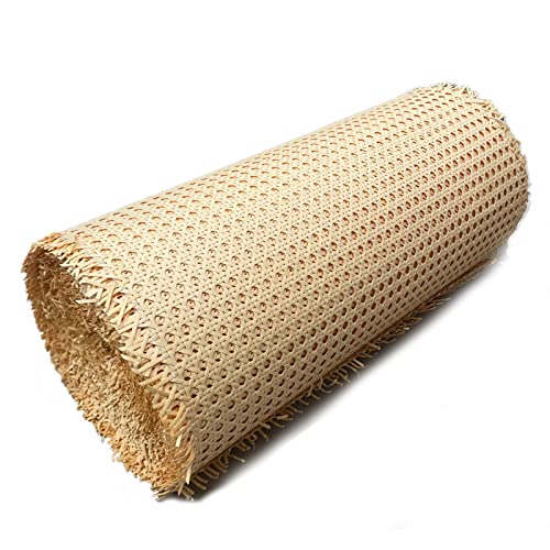 Natural Cane Rattan Woven Webbing Roll, Rattan Wicker Sheet Fabricniture Repairing, Rattanniture Chair Weave Material Mesh Net Open for Cabinet, Door, Bed, Tables, Shelf/Onecolor/40 * 400Cm von FBHappiness