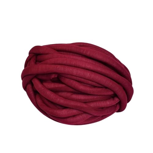 Wolle, 500 g, Baumwollgarn, Häkelstrickband mit grober Wolle und ohne Waschen, Lllgarn, Häkelstrickband mit grober Wolle und ohne Waschen, Länge 24 m, zum Stricken, Häkelwolle (Farbe: G) (G) von FBHappiness