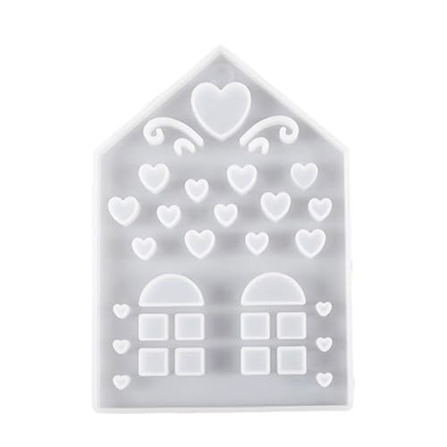 FCNBTTW House Candle Molds Love House Silikonform Gipsformen Epoxidharz Formen für Kerzenständer Dekorationen von FCNBTTW