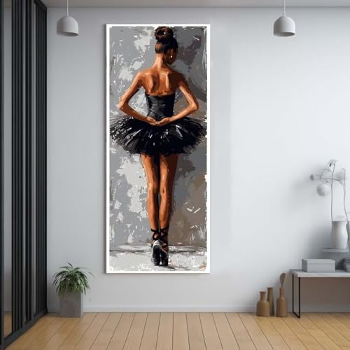 Diamond Painting Ballett schöne Frau diamond painting erwachsene groß xxl 100x200cm，5D diamond painting set mit Zubehör Full Square Set，DIY Cross Stickerei Deko Wohnzimmer Schlafzimmer Eingang G87 von FCNUEBVGL