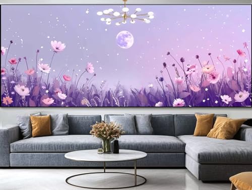 Diamond Painting Buddhismus Diamond Painting Erwachsene Groß xxl 120x50cm，Zen-Buddhismus Diamond Painting Kinder Mit Full Square Zubehör Set，DIY Cross Stickerei Deko Wohnzimmer Schlafzimmer Wand C29 von FCNUEBVGL