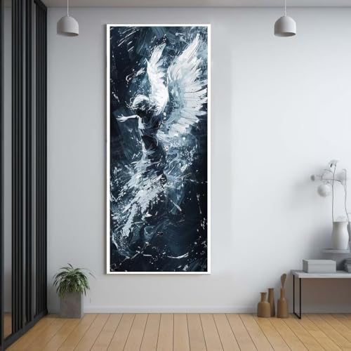 Diamond Painting Engel Schönheit 100x200cm，5D Daiments Painting Erwachsene mit Diamond Painting Zubehör，Groß Diamont Painting bilder Set Full Square Drill Geschenk für mädchen Home Wall Décor F37 von FCNUEBVGL