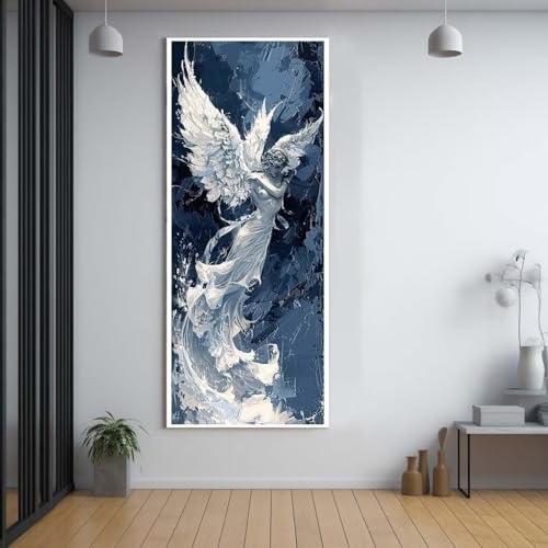 Diamond Painting Engel Schönheit 100x300cm，5D Daiments Painting Erwachsene mit Diamond Painting Zubehör，Groß Diamont Painting bilder Set Full Square Drill Geschenk für mädchen Home Wall Décor F36 von FCNUEBVGL