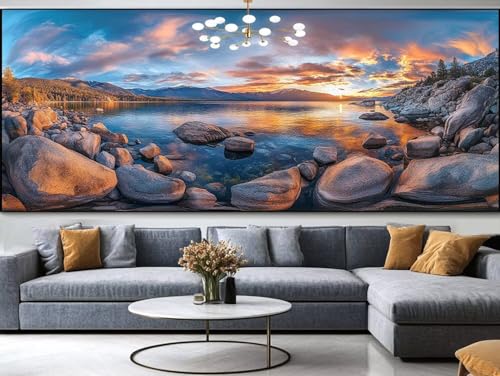 Diamond Painting Flamme Diamond Painting Erwachsene Groß xxl 150x60cm，Liebe Diamond Painting Kinder Mit Full Square Zubehör Set，DIY Cross Stickerei Deko Wohnzimmer Schlafzimmer BüRo Eingang Wand C91 von FCNUEBVGL