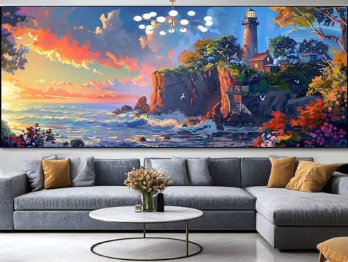 Diamond Painting Flüsse Diamond Painting Erwachsene Groß xxl 160x80cm，Tiger Diamond Painting Kinder Mit Full Square Zubehör Set，DIY Cross Stickerei Deko Wohnzimmer Schlafzimmer BüRo Eingang Wand C62 von FCNUEBVGL