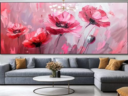 Diamond Painting Grasland Diamond Painting Erwachsene Groß xxl 150x60cm，Landschaft Diamond Painting Kinder Mit Full Square Zubehör Set，DIY Cross Stickerei Deko Wohnzimmer Schlafzimmer Eingang Wand B26 von FCNUEBVGL