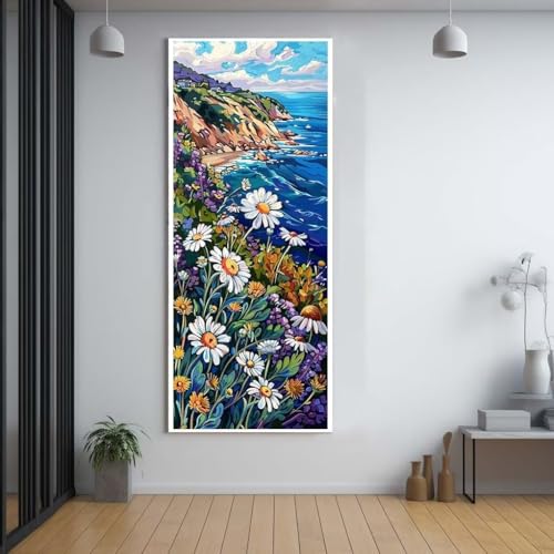 Diamond Painting Inseln Landschaft 100x200cm，5D Daiments Painting Erwachsene mit Diamond Painting Zubehör，Groß Diamont Painting bilder Set Full Square Drill Geschenk für mädchen Home Wall Décor F17 von FCNUEBVGL