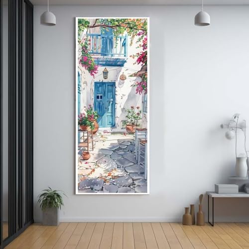 Diamond Painting Landschaft Blumen 60x150cm，5D Daiments Painting Erwachsene mit Diamond Painting Zubehör，Groß Diamont Painting bilder Set Full Round Drill Geschenk für mädchen Home Wall Décor C37 von FCNUEBVGL