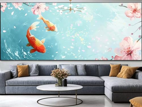 Diamond Painting Landschaft Diamond Painting Erwachsene Groß xxl 100x40cm，Wald Diamond Painting Kinder Mit Full Square Zubehör Set，DIY Cross Stickerei Deko Wohnzimmer Schlafzimmer Eingang Wand C21 von FCNUEBVGL