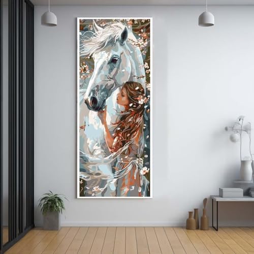 Diamond Painting Ma schöne Frau. 100x200cm，5D Daiments Painting Erwachsene mit Diamond Painting Zubehör，Groß Diamont Painting bilder Set Full Square Drill Geschenk für mädchen Home Wall Décor F67 von FCNUEBVGL